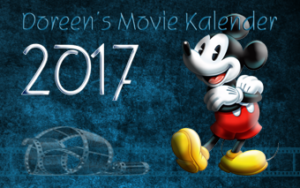 Das Bild zeigt eine Vorschau auf den Weihnachtskalender 2017 aus der Trilogie "animierte Filme von Dreamworks & Co." Dieser Titel zeigt Walt Disneys Mickey Mouse mit roter Latzhose, gelben Schuhen und weißen Handschuhen.